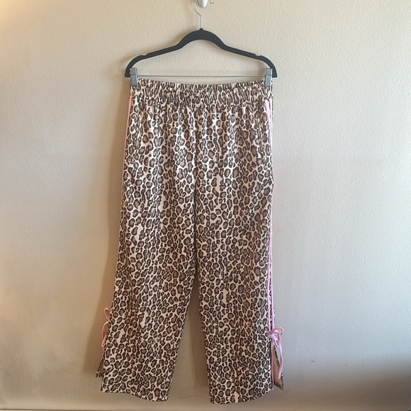 Lelis Collection Kellen Track Pant Leopard Print Pull On Womens Size Large - Picture 7 of 12